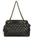 Quilted Vintage Chain Tote, front view